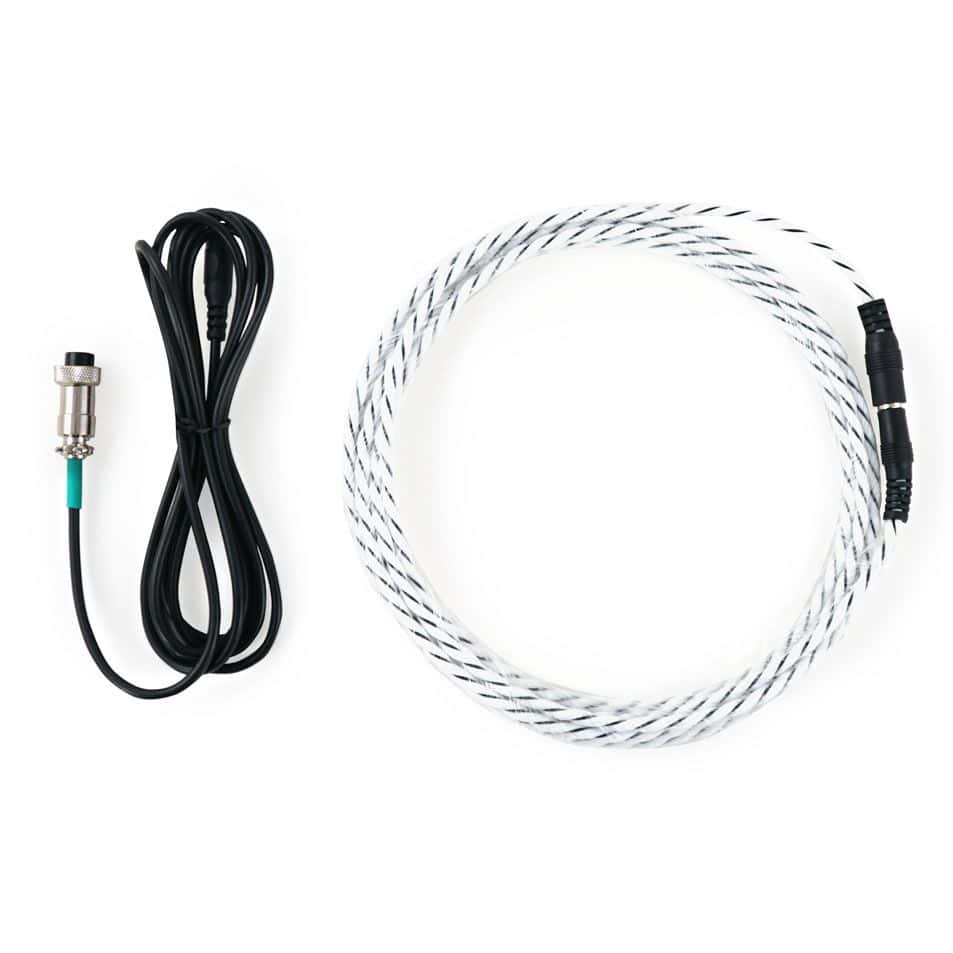HYDROS Rope Leak Sensor Kit with flexible detection rope, adapter cable, and mounting clips for advanced aquarium leak management.