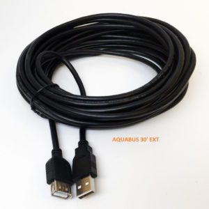 30ft AquaBus Extension Cable M/F by Neptune Systems for extending Apex connections in large or multi-tank aquarium setups.