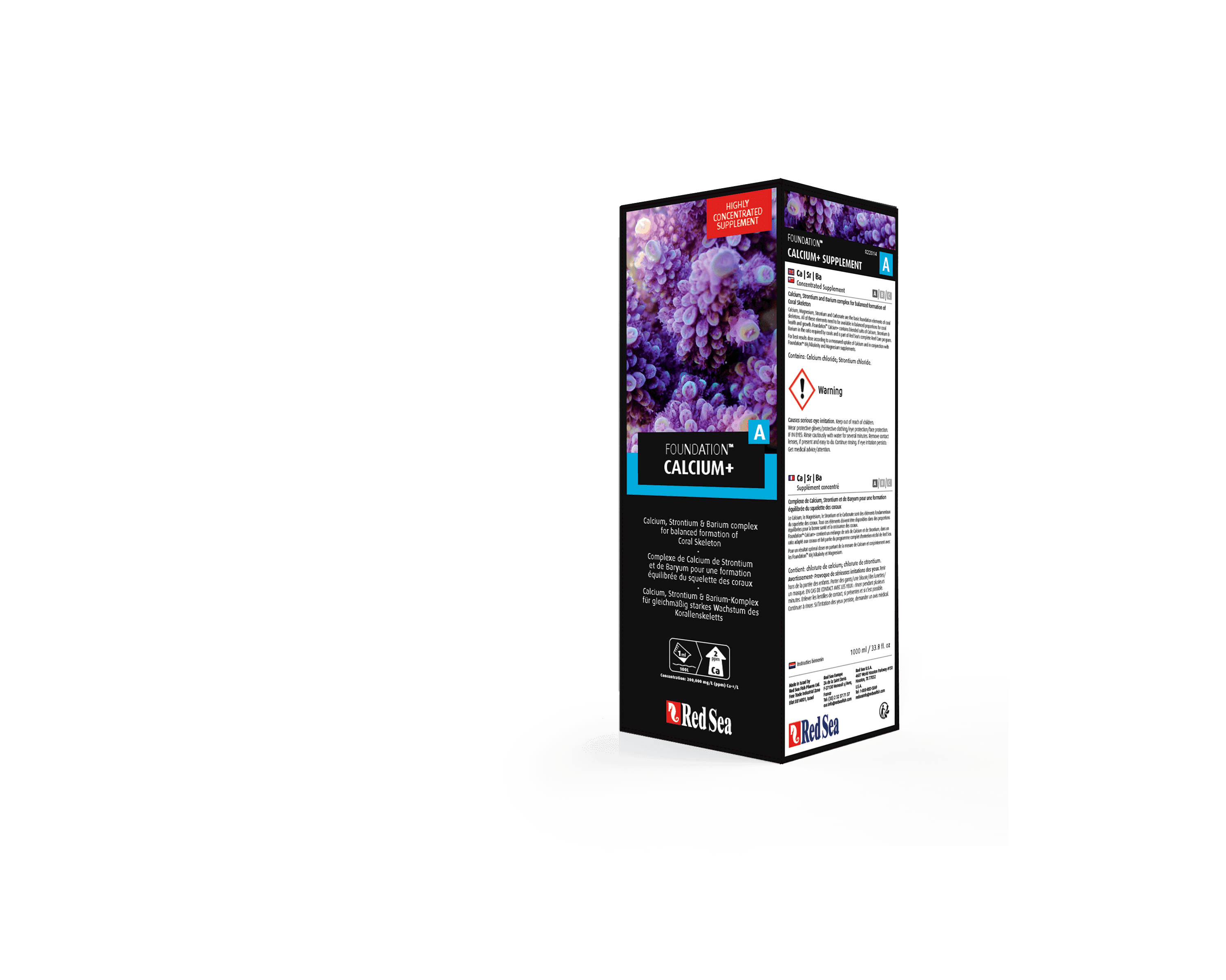 Red Sea Calcium+ packaging