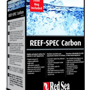 Red sea reef with spec carbon filter for unparalleled water clarity and purity in marine and reef aquariums.
