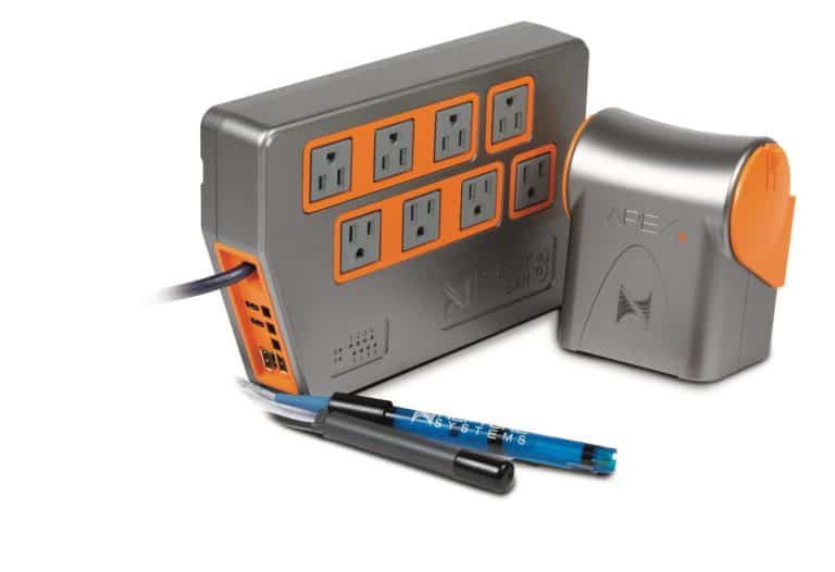 Neptune Apex EL Controller and EnergyBar 832 with WiFi connectivity and advanced aquarium monitoring features.