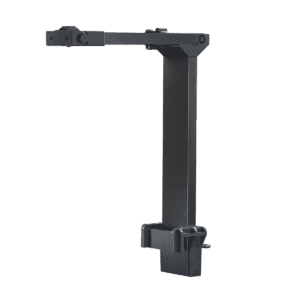 Black and red light fixtures for aquariums, like the Red Sea ReefLED 160s Universal Mounting Arm, with adjustable bracket for easy access and installation.