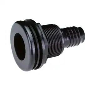 1 inch slip bulkhead insert fitting for 1 3/4 inch hole aquarium plumbing secure leak free connection