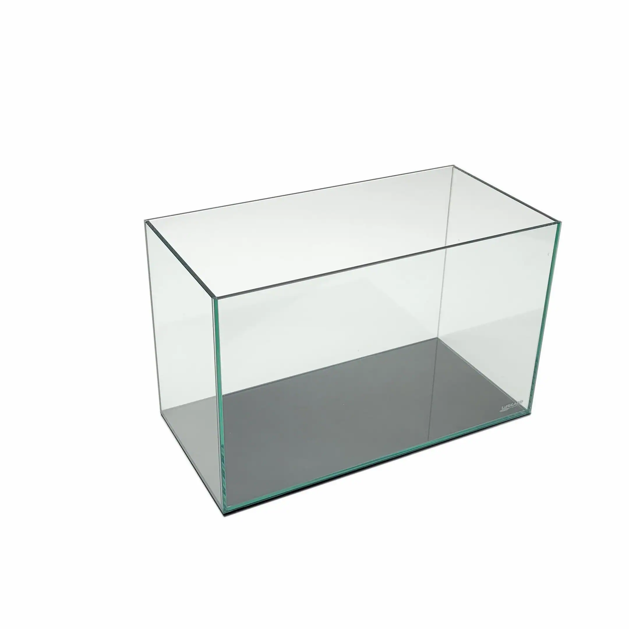 10 Gallon Rimless Aquarium by Lifegard with ultra-clear glass, foam base pad, and modern open-top design
