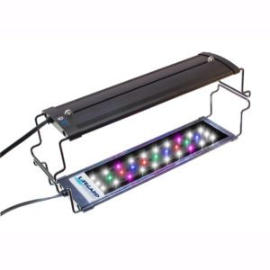 Full Spectrum NANO LED Light (10") by Lifegard Aquatics with mounting brackets, providing full-spectrum lighting for freshwater and saltwater aquariums.