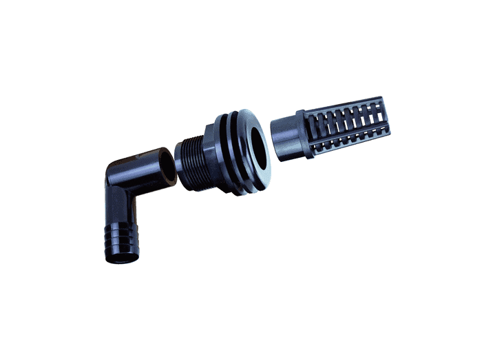 Lifegard Aquatics slip bulkhead kit 1/2 inch PVC aquarium plumbing connector watertight fitting
