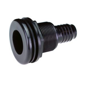 Slip Bulkhead 1/2" with Insert for water filtration and irrigation systems, featuring a durable PVC body and secure seal.