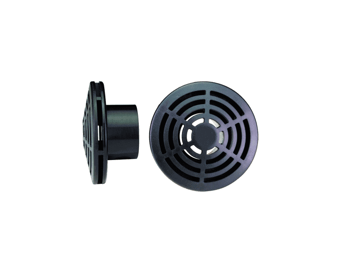 1/2" FIT Low Profile Strainer with threaded insert for debris filtration, designed for irrigation, potable water, and fluid systems.