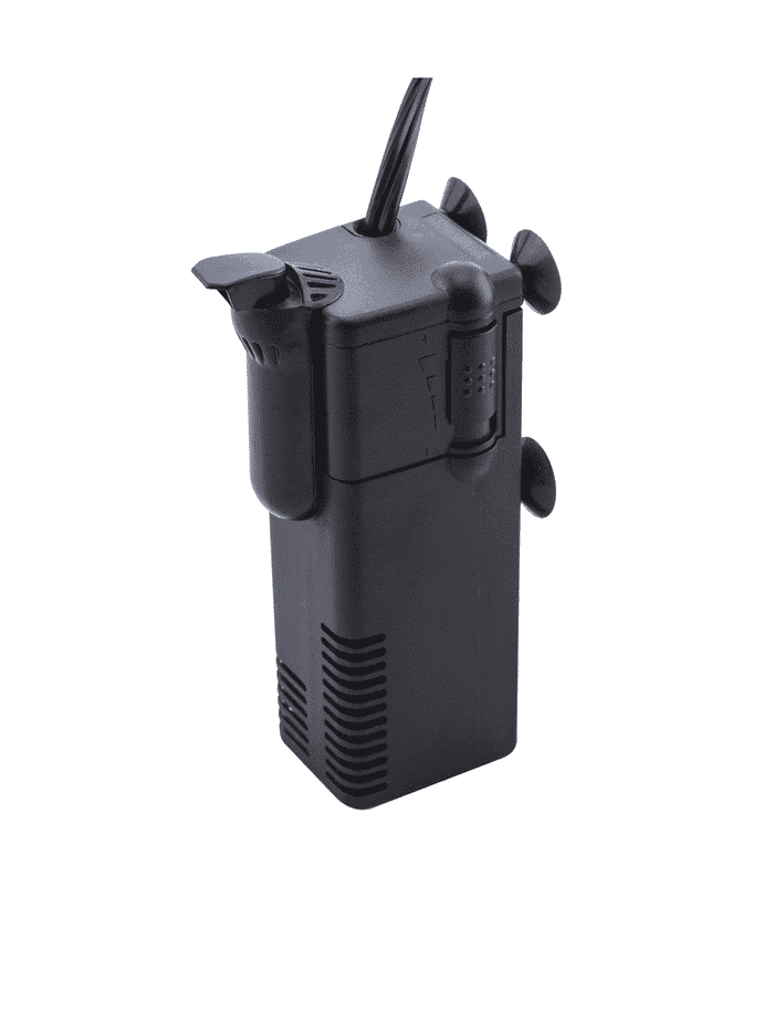Lifegard Submersible Nano Filter with adjustable spray bar, dual-stage filtration, and compact design for efficient aquarium care.