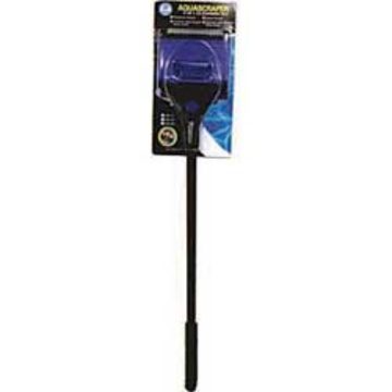 Aquascraper 6" Handle by JBJ Aquarium with durable attachments for algae scraping and gravel cleaning in glass and acrylic tanks.