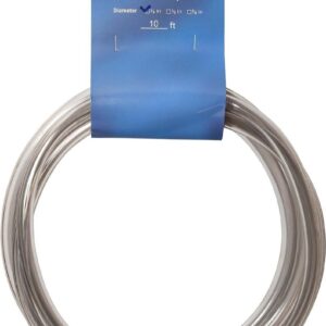 JBJ Aquarium Vinyl Tubing 9mm in tinted design for flexible, algae-resistant aquarium plumbing connections with pumps and filters.