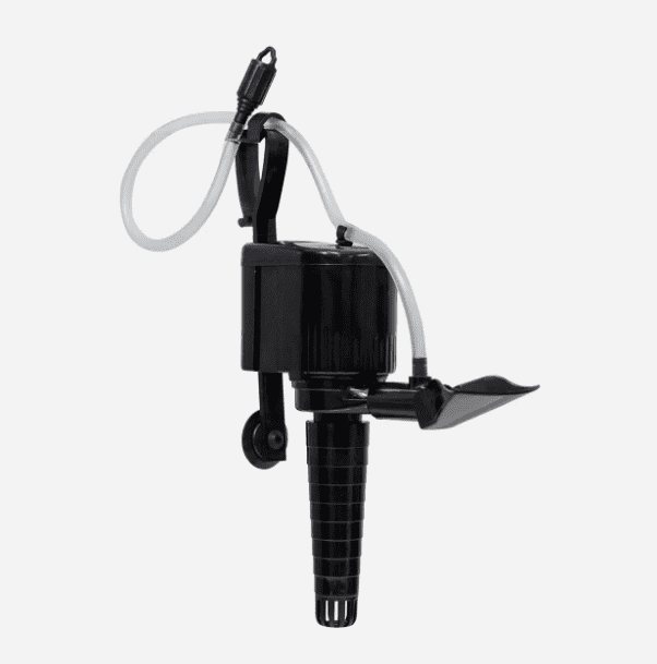 Accela Submersible Powerhead 215 GPH with epoxy-sealed motor for efficient water circulation in fresh and saltwater aquariums.