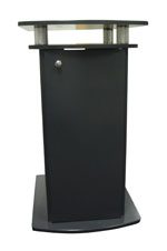 JBJ Aquarium Cabinet Stand 28G Black for Nano Cube aquariums with raised platform and storage space