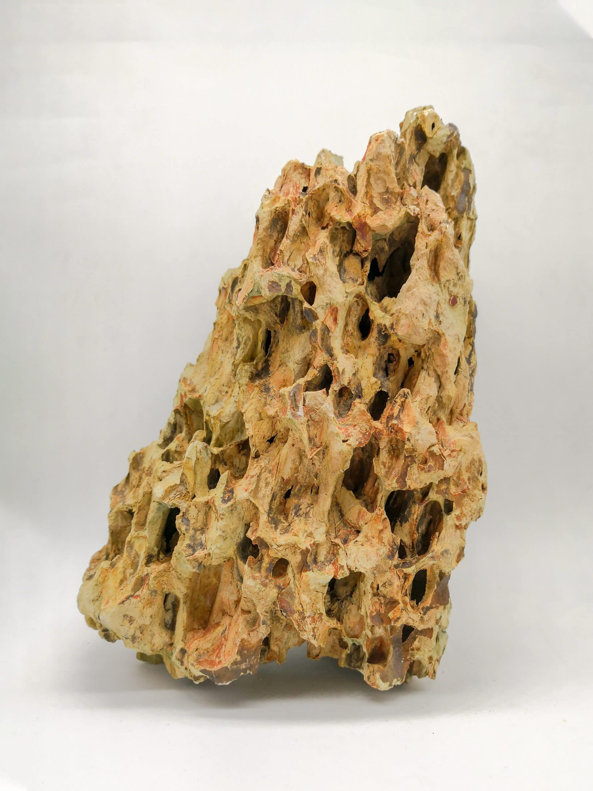 Dragon Stone Aquarium Large with scaly texture and natural cavities, suitable for freshwater and saltwater aquariums.