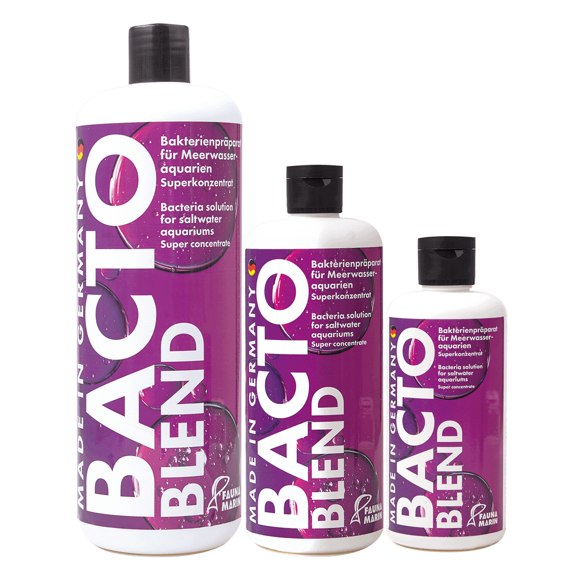 Bacto Reef Blend 500 ml by Fauna Marin probiotic supplement for reef aquariums to enhance water clarity and support healthy aquatic life.