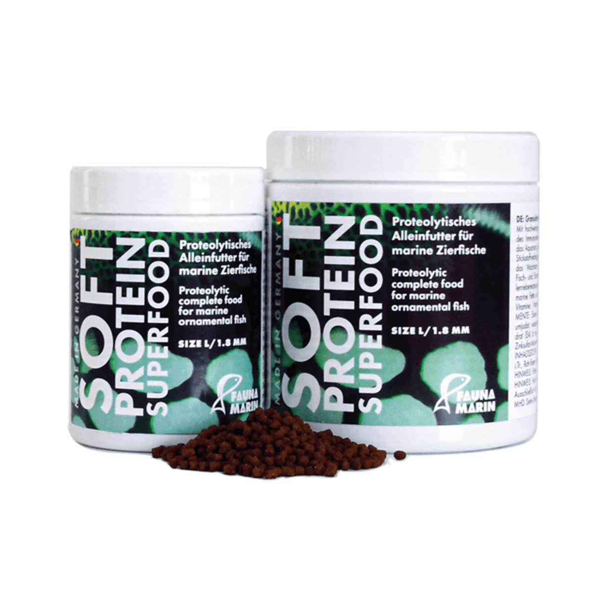 Soft Protein Super Food M 60 g fish food with proteins, vitamins, and minerals for healthy, vibrant marine fish.