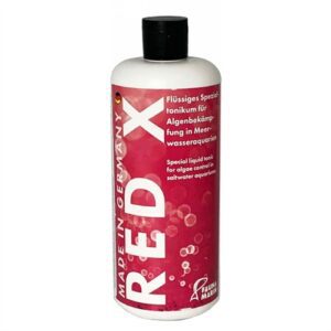 Get rid of parasites and hazardous bugs with Fauna Marin RED X250 ml coral dip and pest treatment - red x water conditioner 500ml.