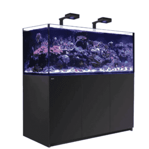 Red Sea Reefer XXL 625 G2+ Deluxe System in Black with RL 90 lights and mount arms.