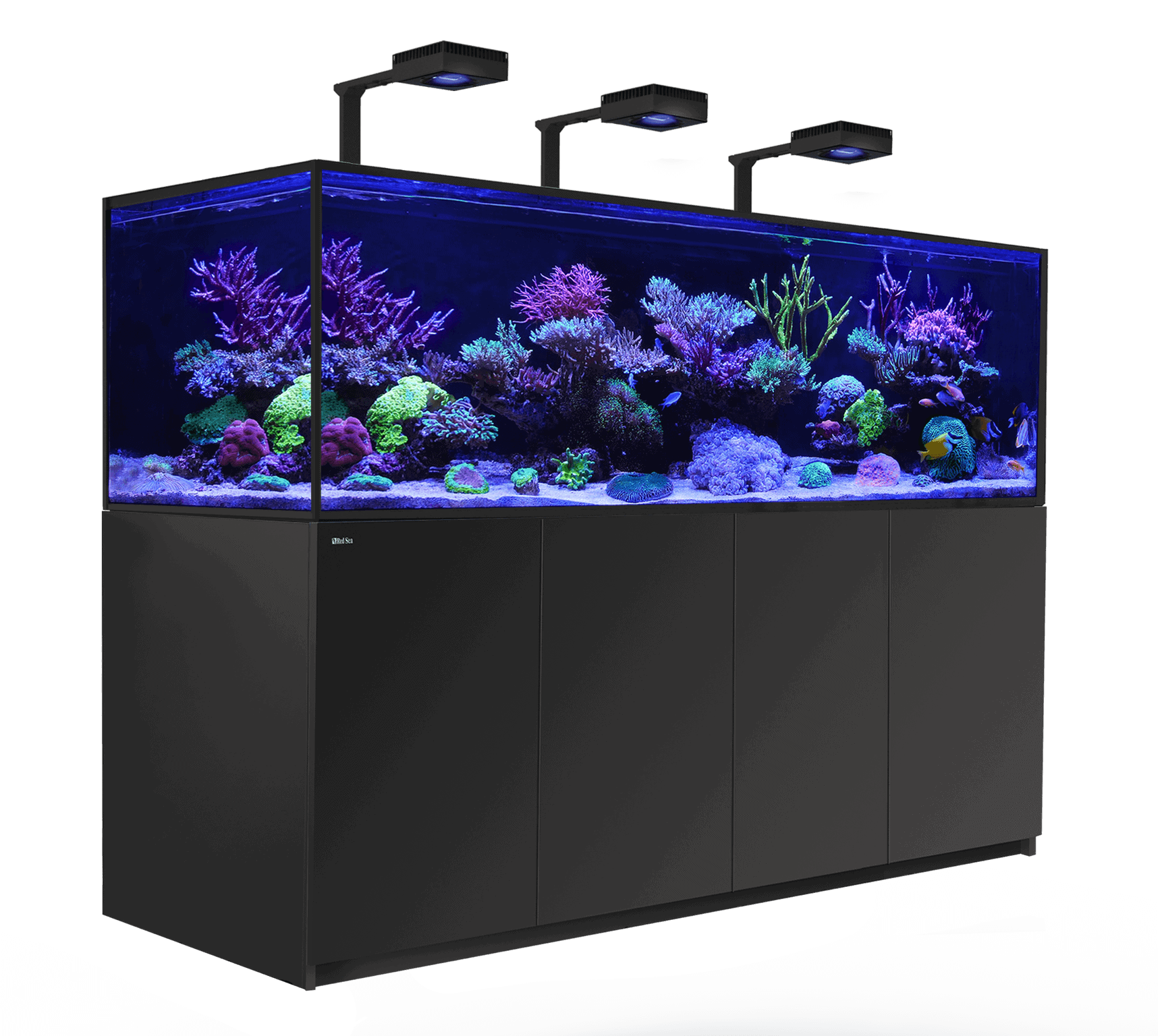 Reefer-S 1000+ G2 Deluxe System in Black with RL 160 LEDs and mounts.