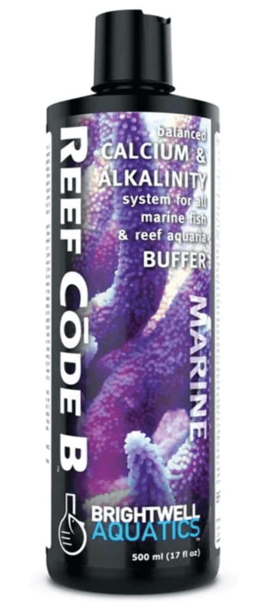 Brightwell Aquatics Reef Code B 250 mL alkalinity supplement for reef tanks to balance pH and support coral health