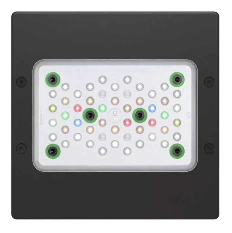 Radion XR15 G5 Freshwater LED Light Fixture mounted above an aquarium, providing full-spectrum lighting for healthy plant growth and optimal coverage.