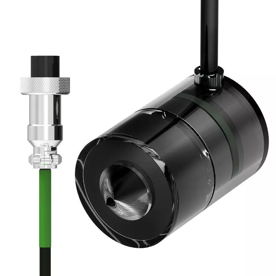 HYDROS Skimmer Sensor inside collection cup for aquarium overflow protection and automatic protein skimmer shutoff