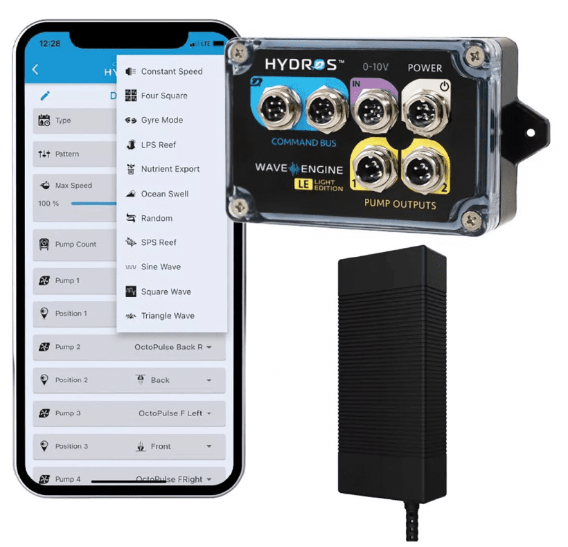 HYDROS WaveEngine LE Dual Pump Controller for wireless aquarium pump control