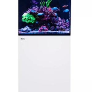 Red Sea MAX Nano G2 XL Complete System Aquarium with White Cabinet featuring ReefLED lighting and premium filtration components for coral health.