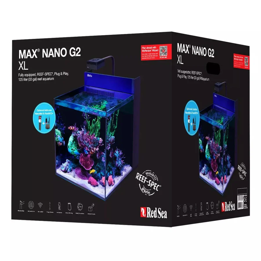 Red Sea MAX Nano G2 XL Complete System White Cabinet