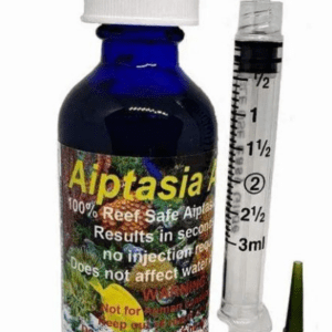 Aiptasia Away 1 oz bottle with applicator for safe and effective removal of pest anemones in reef aquariums.