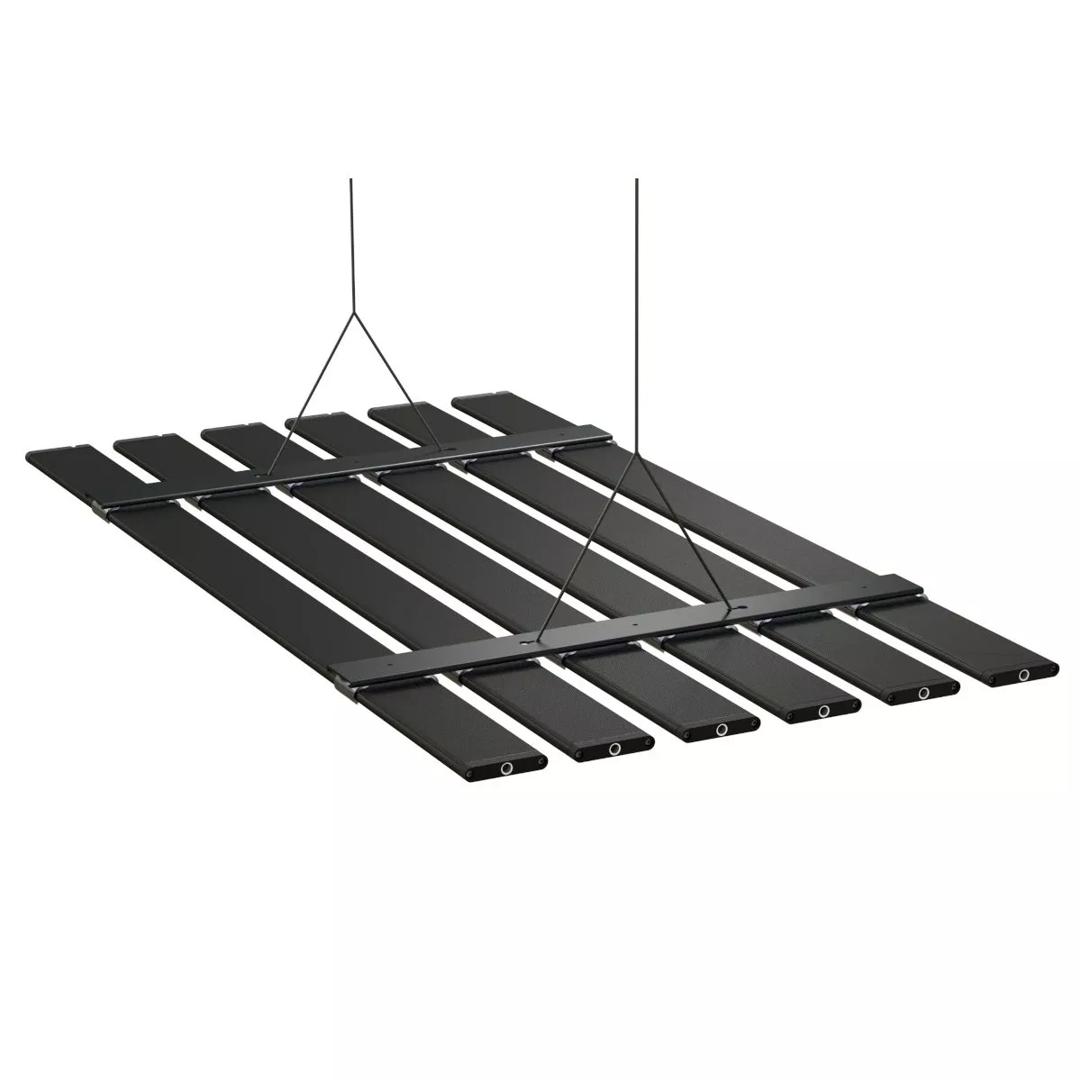 Blade LED Hanging Kit for Aquaillumination Blade LED aquarium lighting with six mounting clips and wire suspension system.