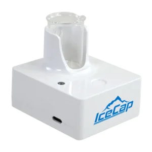 IceCap Magnetic Aquarium Test Kit Mixer with USB-C compatible base and vial for aquarium water testing.