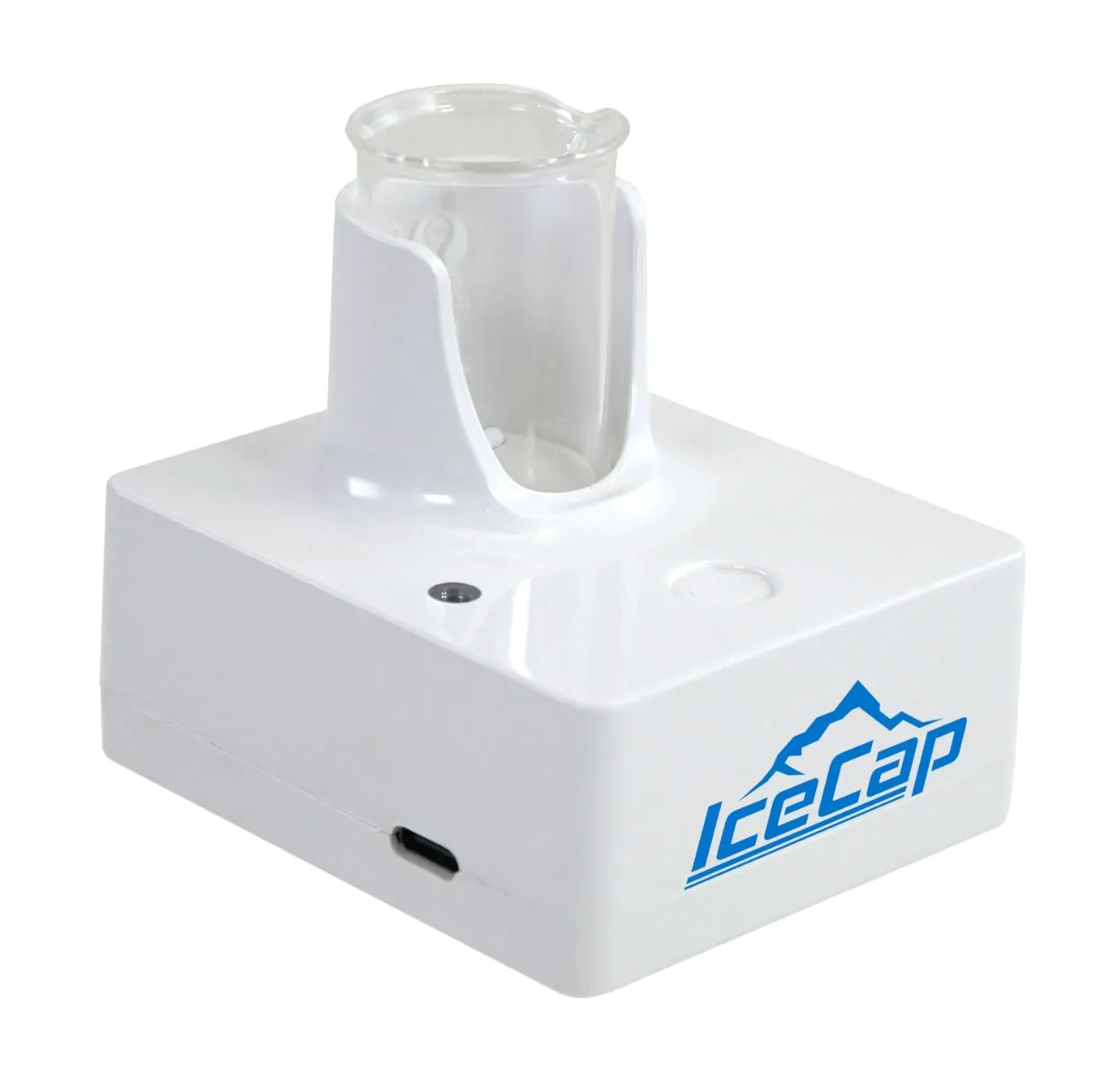 IceCap Magnetic Aquarium Test Kit Mixer with USB-C compatible base and vial for aquarium water testing.