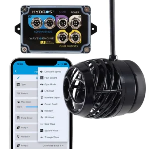 Octo Pulse 4 submersible aquarium pump with WaveEngine LE controller for high-flow reef tank circulation