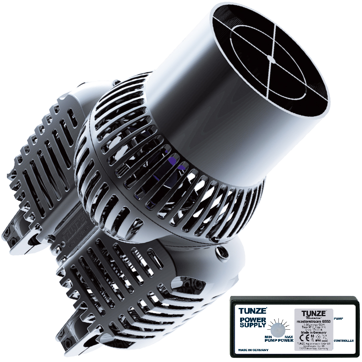 Tunze Turbelle Materstream 6550 reef aquarium circulation pump with wide flow and high-output
