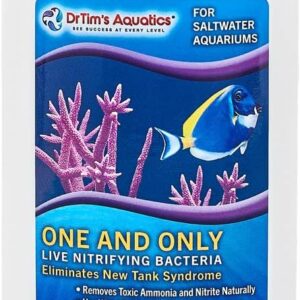 Dr. Tim’s One & Only Saltwater Aquarium Bacteria Bottle for Fast Tank Cycling and Ammonia Removal