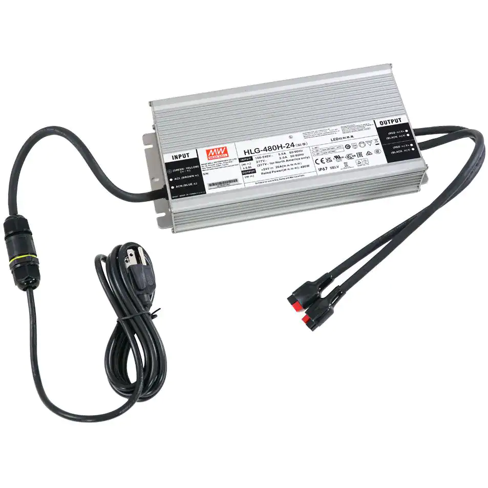 Hydros Kraken Mean Well Power Supply 480W 20A replacement unit for aquarium controller.