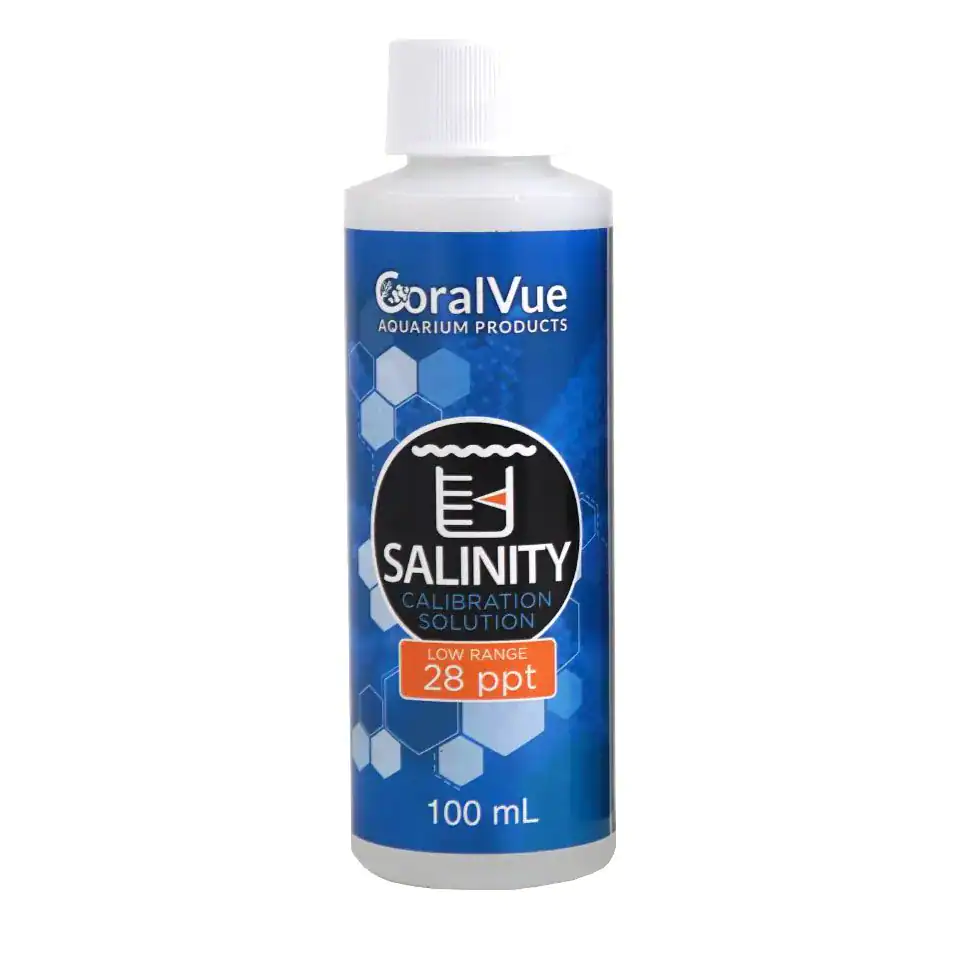 CoralVue Calibration Fluid 28ppt salinity reference bottle 8.45 fl oz