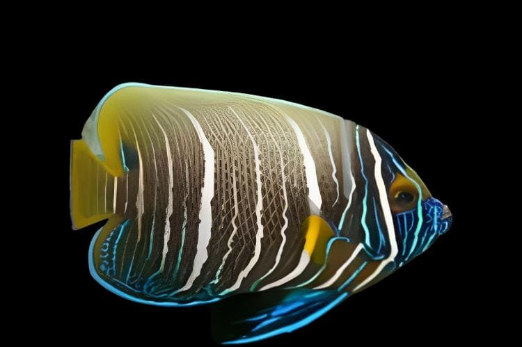 Blueface Angel: Changing - Pomacanthus xanthometopon